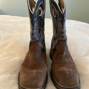 Durango Western Square Toe Leather Boots